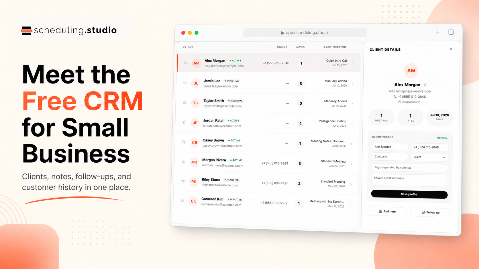 Introducing a free CRM for small businesses
